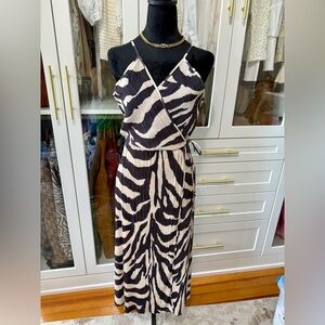 H&M Zebra Printed Midi
